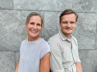Louise Heiberg og Kasper Hvas